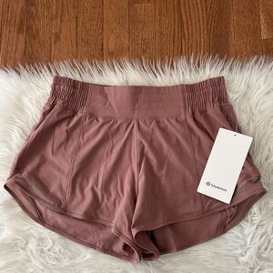 Lululemon Hotty Hot High Rise Shorts Women’s Size 8 Red Clay 2.5” Lined Run NWT